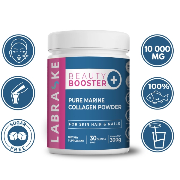 BEAUTY BOOSTER + | PURE MARINE COLLAGEN POWDER Antiaging supplements